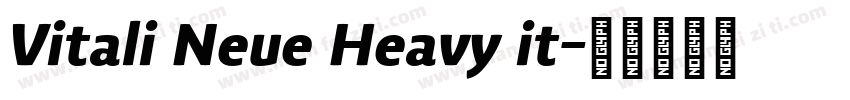 Vitali Neue Heavy it字体转换